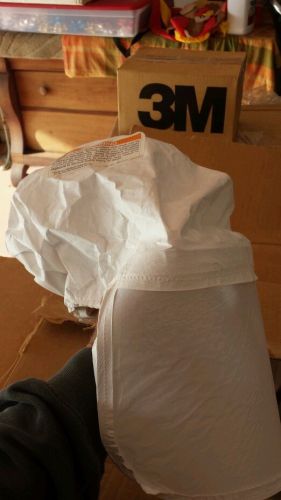 3M 522-02-00r50 Head Cover, white, Large, Tychem QC Fabric  (Lot of 25)