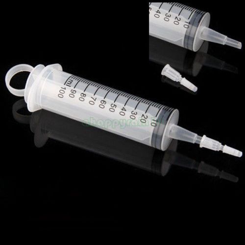 Nutrient Measuring 100ML Plastic Reusable Syringe for Hydroponics NEW
