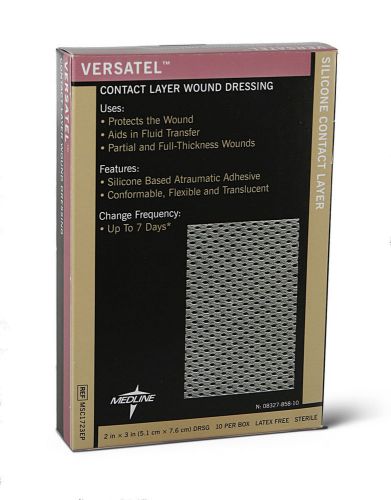 Medline Versatel Contact Layer Dressings (Pack of 50) 2&#034; H x 3&#034; W