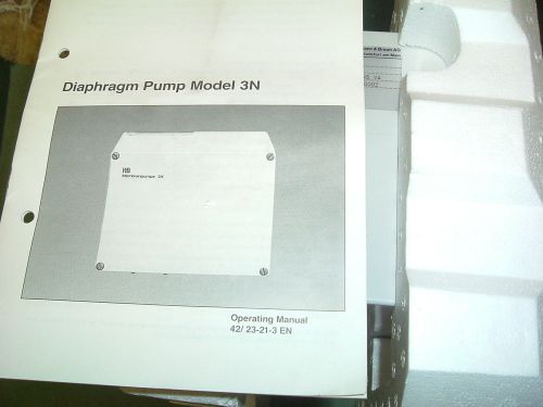 Mannesmann hartmann braun pump diaphragm type 3n 110v  48-52 hz  new  packaged for sale