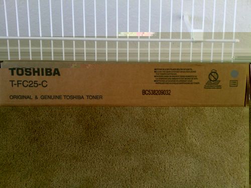 Genuine Toshiba T-FC25-C Cyan (Blue) Toner for e-Studio Series