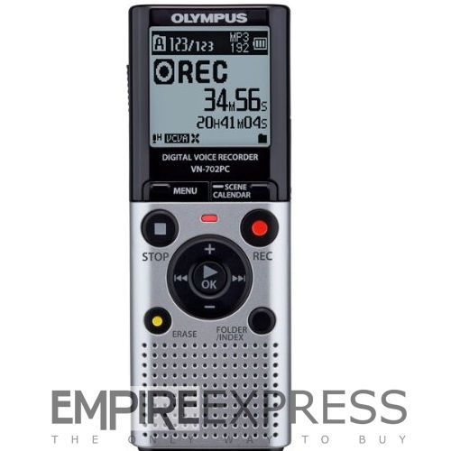 Olympus vn-702pc dictaphone digital voice recorder usb pc 2gb rrp ?99 micro sd for sale