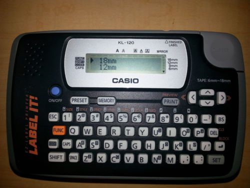 Casio KL-120 Portable Thermal Label Maker