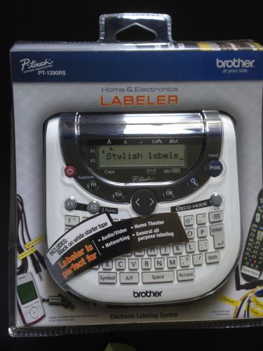 P-touch Electronic Labeler with Black on White tape (more than 1)