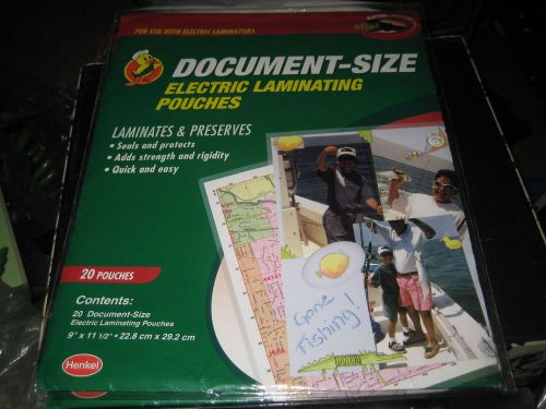 Document Size Laminating Pouches, 20 Count each pack (2 packs)