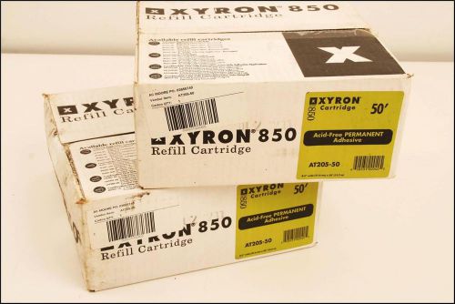(2) Xyron 850 Refill Cartridge Lot 50&#039; Acid-Free Permanent Adhesive AT205-50 NEW