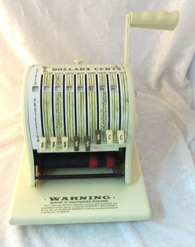 Old vintage paymaster corp. ribbon writer check writer series 8000 free shipping for sale