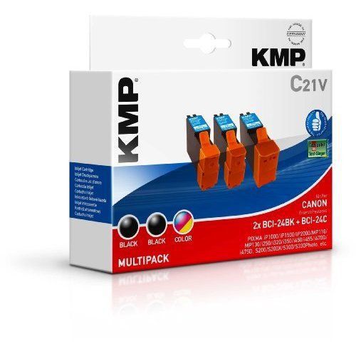 KMP Vorteilspack C21V - Print cartridge ( replaces Canon BCI-24Bk, Canon BCI-24C