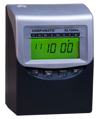 COMPUMATIC XL1000e NEWEST FULL FEATURE TOTALING TIME CLOCK WITH ENHANCED RULES