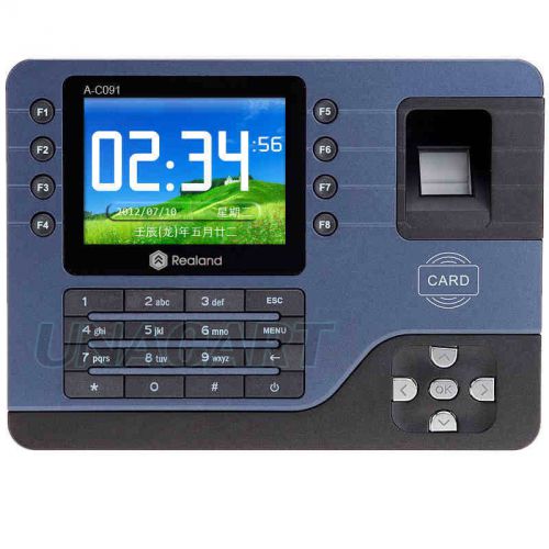 Fingerprint time attendance clock rfid id card tcp/ip usb port employee software for sale
