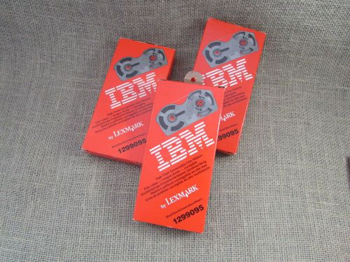 (3) IBM High Yield Correctable Typerwriter Supplies Film Ribbon 1299095 NIB