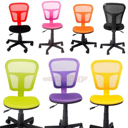 Pink Purple Black Adjustable Swivel Mesh Computer Desk Home Office Chair Fabric