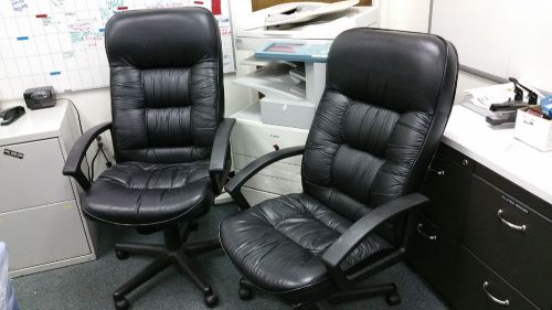 Office Chairs, Executive, Conference, Black Leather