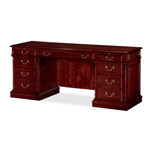 Keswick Collection Kneehole Credenza, 72w x 24d x 30h, Cherry