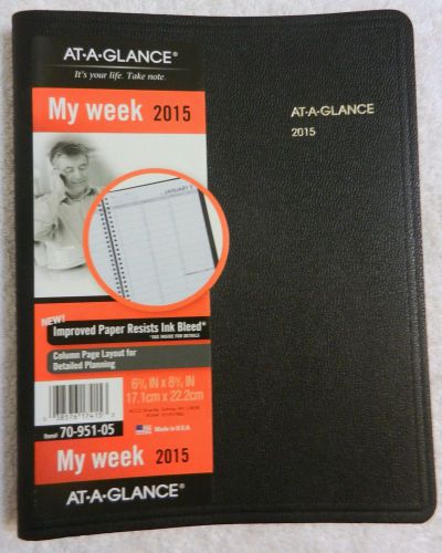 AT-A-GLANCE 2015 MY WEEK #70-951-05 PROFESSIONAL APPOINTMENTS PLANNER