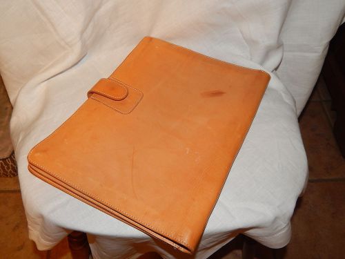 BEAUTIFUL DELOITTE &amp; TOUCHE NATURAL LEATHER DAILY PLANNER, ORGANIZER