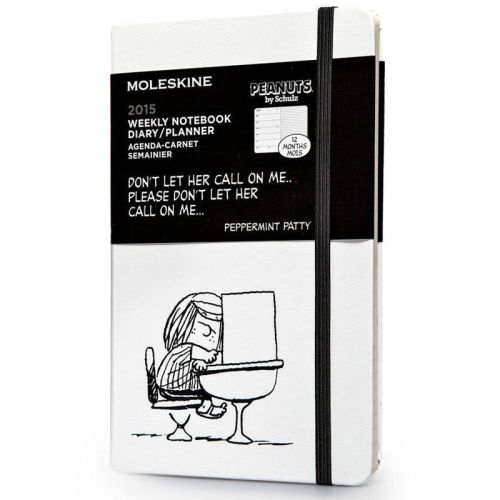 2015 peanuts edition moleskine 5&#034;x8.25&#034; weekly planner/note -peppermint patty for sale