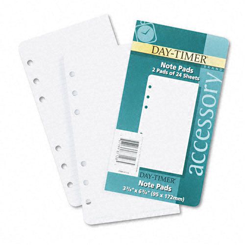 Day-Timer Lined Note Pads for Organizer, 3-3/4 x 6-3/4, 48 Sheets/Pack