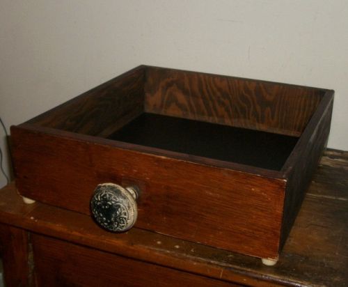 Repurposed Desk Drawer with Door Knob for Memo Board, Shadow Box or Desk Tray IN
