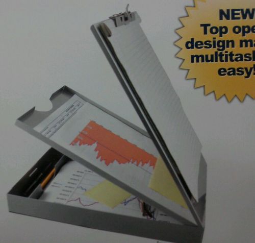 Saunders  Aluminum DOUBLE Storage Clipboard - Versatile compartments-