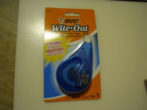New 6PK Bic Wite Out 50523 Correction Tape 1/6&#034; x 39.3&#039; EZcorrect Blue Dispenser