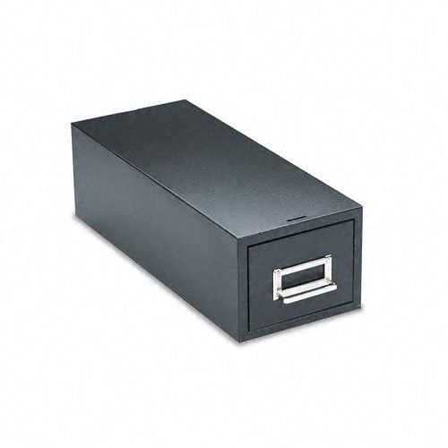 NEW Buddy Products 1 Drawer Card File, Steel, 3 x 5 Inches, Black (1335-4)