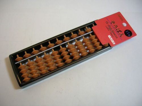 NEW Mini Plastic Japanese Traditional Abacus SOROBAN 11 Digits Kids Calculating