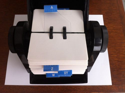 Rolodex Covered Card File DRF-24C with 2 1/4&#034; x 4&#034; Cards