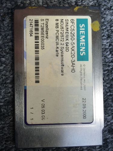 Siemens C and C Reader Cards   6FC5250-4AX20-3AH0