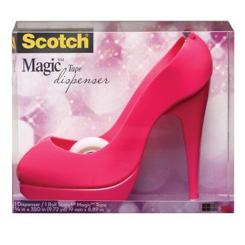 Scotch breast cancer awareness magic tape shoe dispenser - holds (c30shoeh) for sale