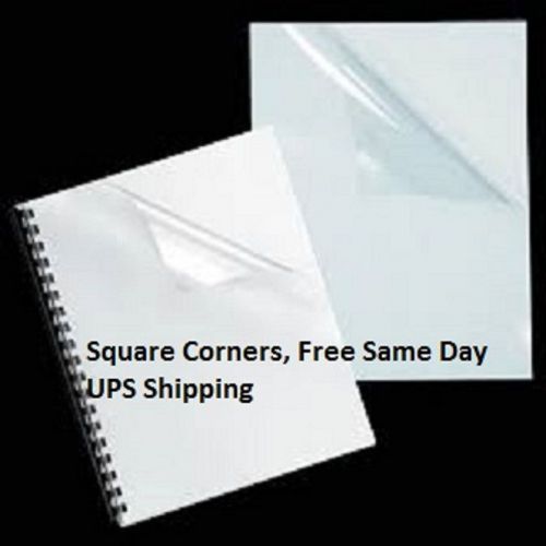 7 Mil. Clear Report Covers - &#034; Great for all binding projects&#034; 100 Sheets