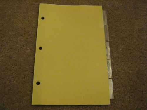 Avery gold line insertable tab dividers - 5 clear tab set - out of shrink wrap for sale
