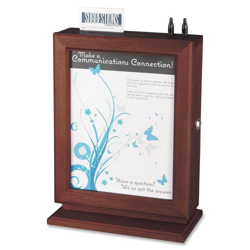 Safco saf4236mh customizable mahogany suggestion boxes for sale