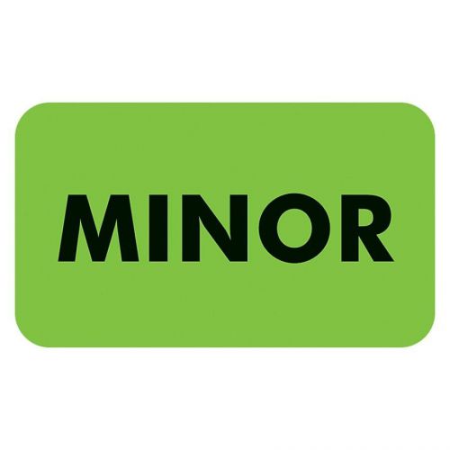 Tabbies minor patient information label - 1.50&#034; x 0.88&#034; - minor - (tab03550) for sale