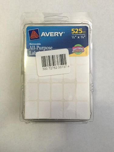 Avery All-Purpose Label 1/2&#034; X 3/4&#034; 6737 Pack Of 6
