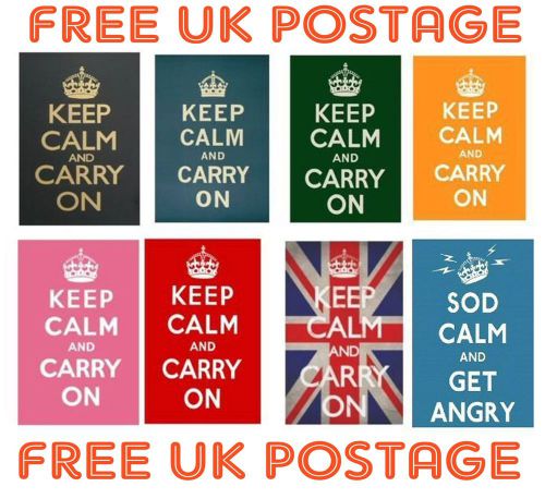 KEEP CALM AND CARRY ON MOUSEMAT CHOICE OF 8,VARIOUS COLOURS AND SOD CALM NO P&amp;P
