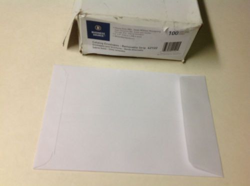 Box of 100 Business Source Catalog Envelopes-6x 9- Heavy Duty 28 lb.Remove strip