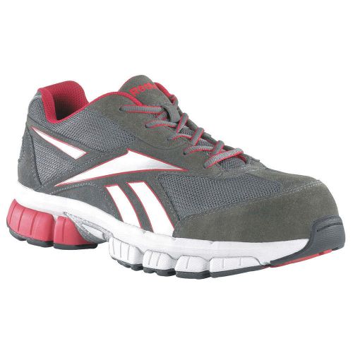 Athletic Shoes, Sfty Toe, Gry/R, 8-1/2, PR RB4890-85M