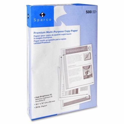 Sparco Copy Paper, 20 Lb, 8-1/2&#034;x14&#034;, 500 SH/RM, 10 RM/CT (SPR06420)