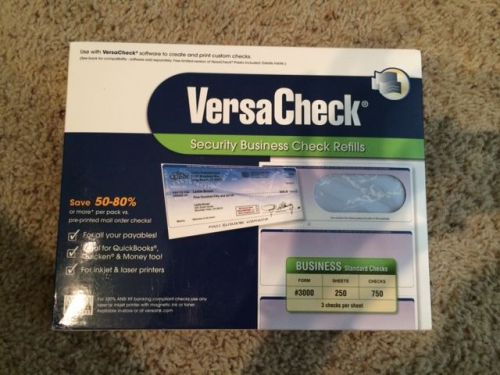 2 sets- VersaCheck Check Refills- 750 Checks