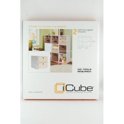 Ddi - 2 1 2 Corrugated DRAWERS- iCube Natural (1 Pack Of 84 EE471136 Very Good