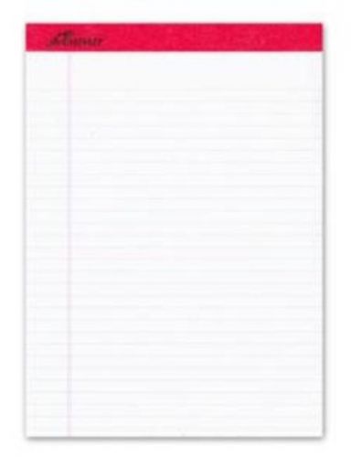 Ampad Pad Perforated 8-1/2&#039;&#039; x 11-3/4&#039;&#039; White Legal Rule 50 Sheets