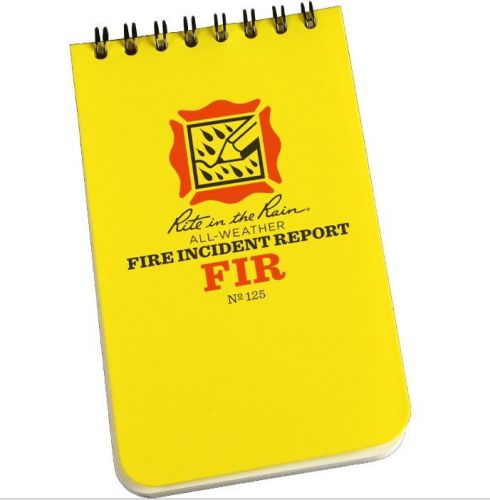 Rite in the Rain 125 3X5 Notebook - Fire Incident Report: INDIVIDUALLY SOLD