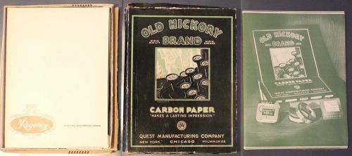 Vintage/New Carbon Paper Old Hickory &amp; Regency Smudge Proof Non Curl 150+ Sheets