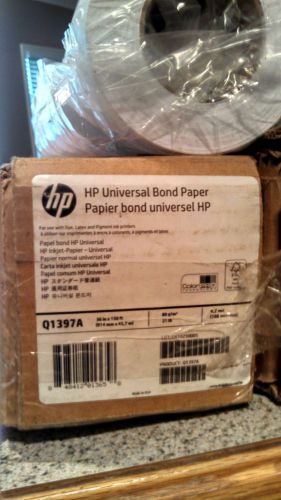 Hp universal inkjet bond paper (matte) - 36&#034; wide roll - 150&#039; long  q1397a for sale