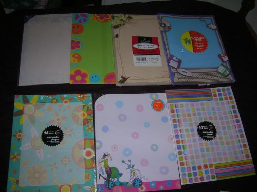 LARGE LOT OF COMPUTER DESIGNED PAPER STATIONERY