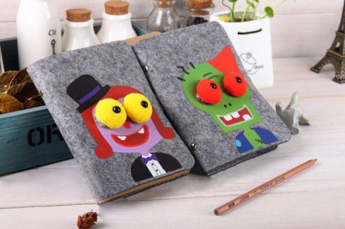 Couples Cartoon Vintage Delica Calf-Bound Gift Student Notebook