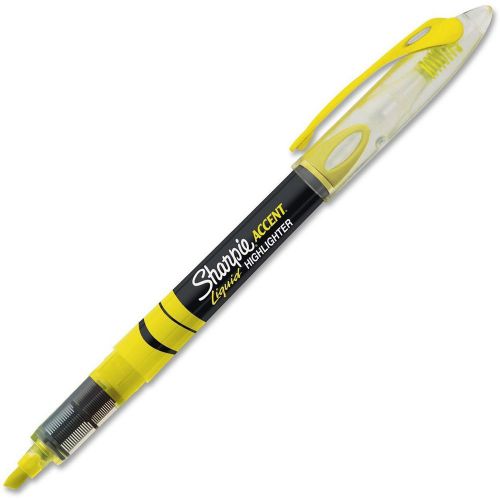 Accent Liquid Pen Style Highlighter Fluorescent Yellow 12 Pack Dry Ink