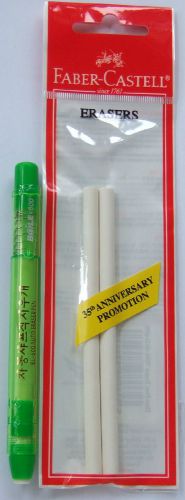 Green  Eraser Holder/ Auto Eraser Pen with Faber-Castell Eraser Refills