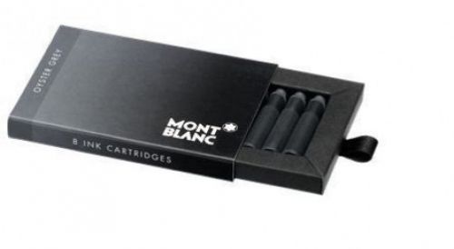 8  montblanc fountain pen ink cartridges oyster gray 105187 for sale